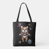 GalaxyDogArt Tote Bag (Achterkant)