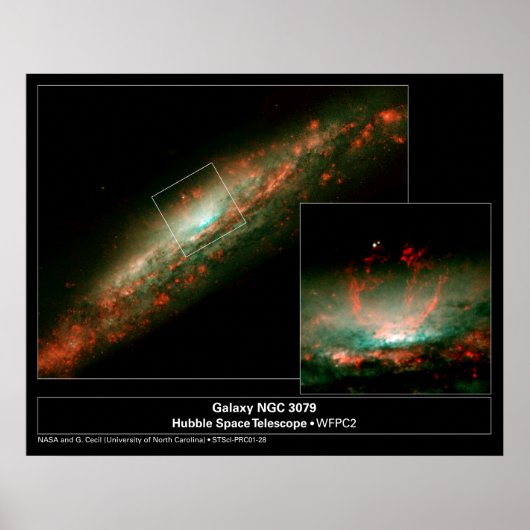 GalaxyNGC3079-2001-28a Poster (Voorkant)