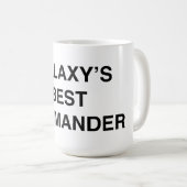 Galaxy's beste commandant koffiemok (Voorkant rechts)