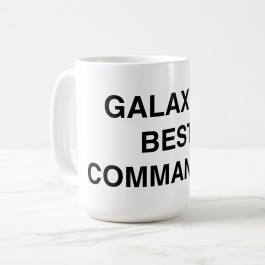 Galaxy's beste commandant koffiemok (Voorkant links)