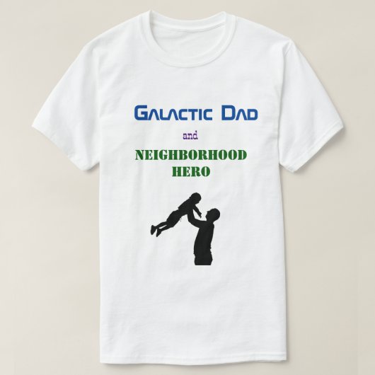 Galaxy's beste vader Funny Vaderdag Space Gift T-shirt (Design voorkant)