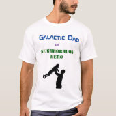 Galaxy's beste vader Funny Vaderdag Space Gift T-shirt (Voorkant)