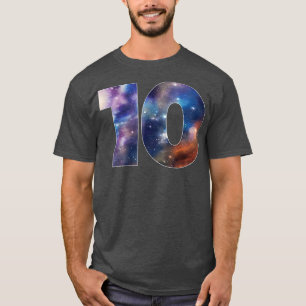 Galay 10 jaar oude 10e verjaardag Ruimte met Astro T-shirt