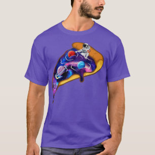 Galay Pizza Astronaut Planet Space Aesthetische da T-shirt