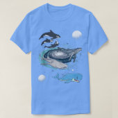 Galay Space Whale Shark Beluga Humpback Ocean Orca T-shirt (Design voorkant)