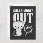 Galblaas Feline Good Surgery Cat Lover Briefkaart (Voorkant / Achterkant)