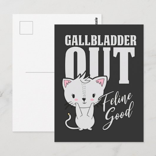 Galblaas Feline Good Surgery Cat Lover Briefkaart (Voorkant / Achterkant)