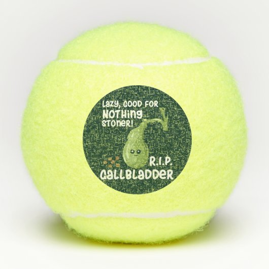 Galblaas uit Lazy Good voor niets toner Tennisballen (Voorkant)