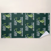 galblaas uit lui goed voor niets stoner knevel strandlaken (Voorkant)