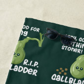 galblaas uit lui goed voor niets stoner knevel strandlaken (In situ)