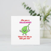 Galblaas Valentijnse Kaart (Staand voorkant)