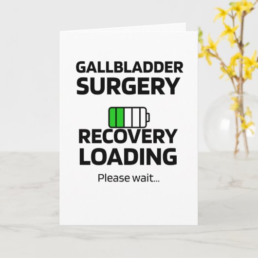 galblaaschirurgische herstelcadeautjes bij lading kaart (Gele Bloem)