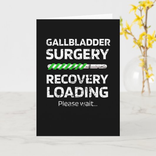 galblaaschirurgische herstelcadeautjes bij lading kaart (Gele Bloem)