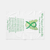 Galblaaskankerbewuster Ribbon Chemo Blanket Fleece Deken (Voorkant (Horizontaal))