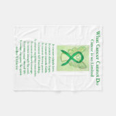 Galblaaskankerbewuster Ribbon Chemo Blanket Fleece Deken (Voorkant (Horizontaal))