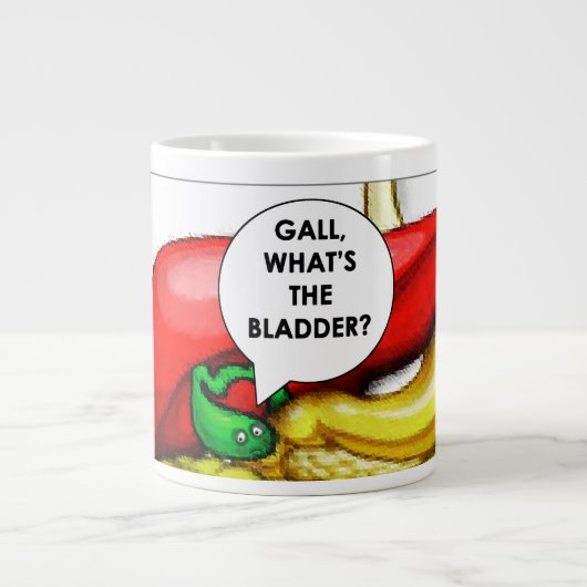 Galblaasoperatie Get Well Gift Grote Koffiekop (Voorkant)