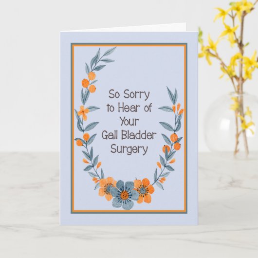 Galblaasoperatie Snel Beter Kaart (Gele Bloem)