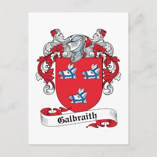 Galbraith Family Crest Briefkaart (Voorkant)