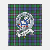 Galbraith Galbraith Badge Tartan Pset Fleece Deken (Voorkant)