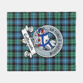 Galbraith Oude Clan Badge Tartan Plaid Fleece Deken (Voorkant (Horizontaal))