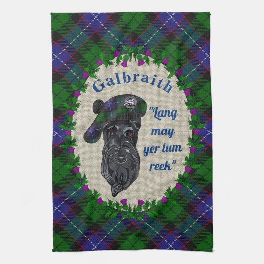 Galbraith Scottie Hondenkeukenhanddoek Theedoek (Verticaal)