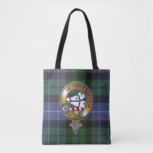 Galbraith Tartan & Badge Tote Bag (Voorkant)