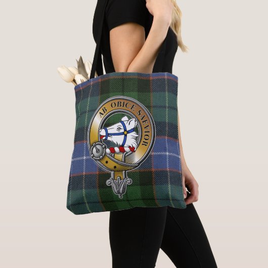Galbraith Tartan & Badge Tote Bag (Dichtbij)
