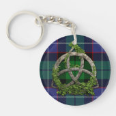 Galbraith Tartan en Celtic Trinity Knot Sleutelhanger (Voorkant)