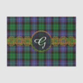 Galbraith Tartan en monogram Tissuepapier (Voorkant)