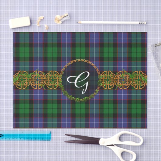 Galbraith Tartan en monogram Tissuepapier (Craft)