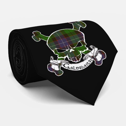 Galbraith Tartan Skull Stropdas (Opgerold)