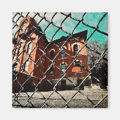 Galena Feehan Hall Historisch gebouw Magneet (Voorkant)