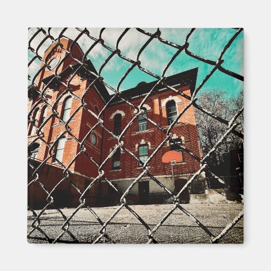 Galena Feehan Hall Historisch gebouw Magneet (Voorkant)