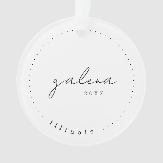 Galena, IL Travel United States Simple Ornament (voorkant)