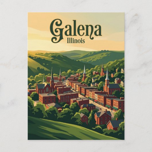 Galena (Illinois) Briefkaart (Voorkant)