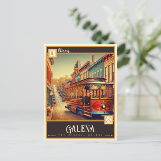 Galena, Illinois |  Briefkaart (Staand voorkant)