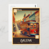 Galena, Illinois |  Briefkaart (Voorkant / Achterkant)