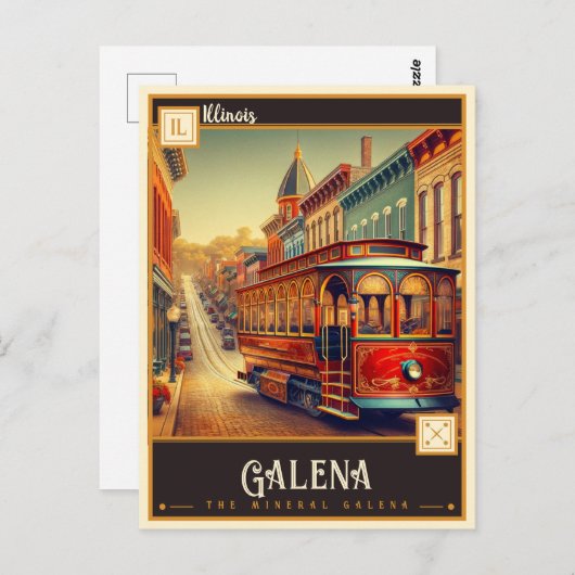 Galena, Illinois |  Briefkaart (Voorkant / Achterkant)
