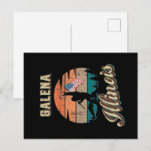 Galena Illinois Briefkaart (Voorkant / Achterkant)
