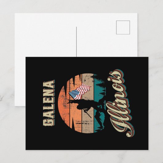 Galena Illinois Briefkaart (Voorkant / Achterkant)