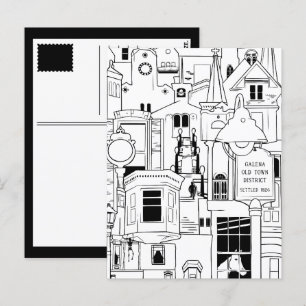 Galena Illinois collage Briefkaart