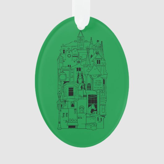 Galena Illinois collage Ornament (voorkant)