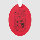 Galena Illinois collage Ornament (achterkant)