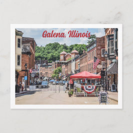 Galena, Illinois downtown street scene foto Briefkaart