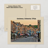 Galena, Illinois, Verenigde Staten van Amerika Briefkaart (Voorkant / Achterkant)