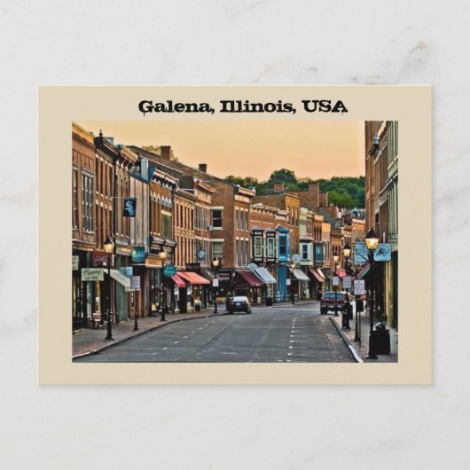 Galena, Illinois, Verenigde Staten van Amerika Briefkaart (Voorkant)