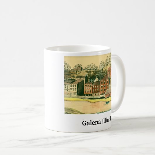 Galena Illinois, Waterverf Koffiemok (Voorkant rechts)