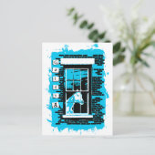 Galena Illinois Window Horse briefkaart (Staand voorkant)