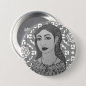 Galena Ronde Button 7,6 Cm (Voorkant /achterkant)