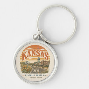 Galena Route 66 Prairie Miles Erfgoed Sleutelhanger